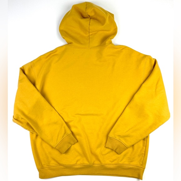 Women’s Distressed Winnie The Pooh Mood Yellow Hoodie Size Large - Picture 2 of 3